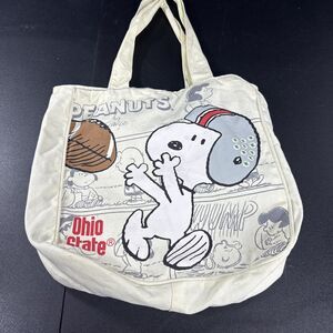 Snoopy Ohio State Tote Bag- Peanuts- Football